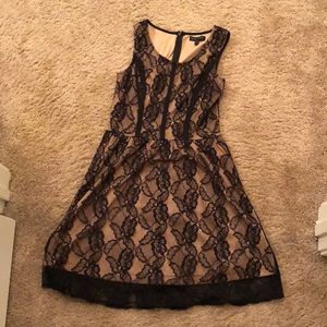 Gold/Black Lace Dress